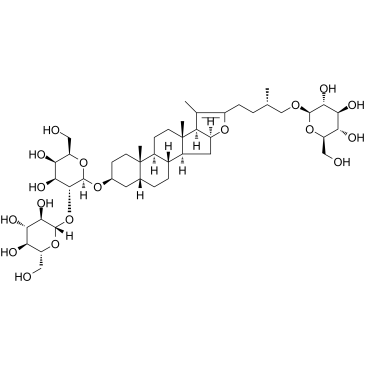 知母皂苷BIII结构式
