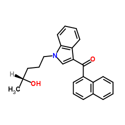 {1-[(4R)-4-Hydroxypentyl]-1H-indol-3-yl}(1-naphthyl)methanone Structure