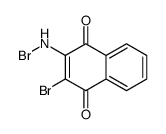 2-bromo-3-(bromoamino)naphthalene-1,4-dione结构式