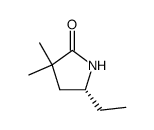 (5R)-(-)-5-ethyl-3,3-dimethylpyrrolidin-2-one Structure