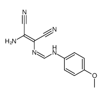 N1-(4-methoxyphenyl)-N2-(Z)-[2-amino-1,2-dicyanovinyl]formamidine Structure