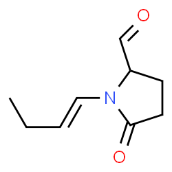 2-Pyrrolidinecarboxaldehyde,1-(1-butenyl)-5-oxo-(9CI)结构式