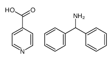 diphenylmethanamine, pyridine-4-carboxylic acid structure