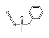 [isocyanato(methyl)phosphoryl]oxybenzene Structure