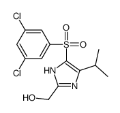 [4-(3,5-dichlorophenyl)sulfonyl-5-propan-2-yl-1H-imidazol-2-yl]methanol结构式