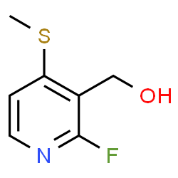 2-Fluoro-4-(methylthio)-3-pyridinemethanol Structure