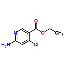 Ethyl 6-amino-4-chloronicotinate structure