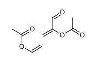 (4-acetyloxy-5-oxopenta-1,3-dienyl) acetate Structure