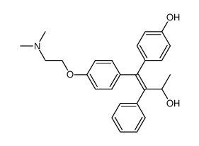 (E)-4-{1-[4-(2-dimethylaminoethoxy)phenyl]-3-hydroxy-2-phenyl-but-1-enyl}phenol结构式