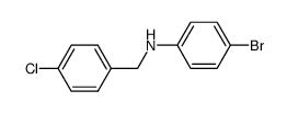 4-bromo-N-(4-chlorobenzyl)aniline结构式