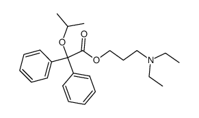 Isopropoxy-diphenyl-acetic acid 3-diethylamino-propyl ester Structure