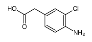 4-amino-3-chlorobenzeneacetic acid structure