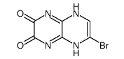 2,3-dihydroxy-6-bromopyrazino(2,3b)pyrazine structure