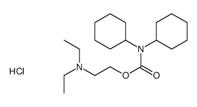 2-(dicyclohexylcarbamoyloxy)ethyl-diethylazanium,chloride结构式