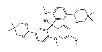 5-(5,5-Dimethyl-1,3-dioxan-2-yl)-α-[5-(5,5-dimethyl-1,3-dioxan-2-yl)-2-Methoxyphenyl]-2-Methoxy-α-(4-Methoxyphenyl)benzeneMethanol structure