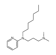 N-[3-(Dimethylamino)propyl]-N-heptyl-2-pyridinamine结构式