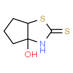 2H-Cyclopentathiazole-2-thione,hexahydro-3a-hydroxy-(8CI,9CI) structure