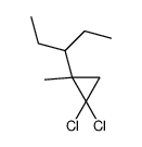 3-(2,2-Dichloro-1-methylcyclopropyl)pentane结构式