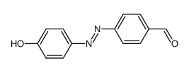 4-((4-hydroxyphenyl)azo)benzaldehyde Structure