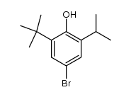 2-Isopropyl-4-brom-6-t-butylphenol Structure