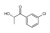 (S)-1-(3-Chlorophenyl)-2-hydroxy-1-propanone结构式