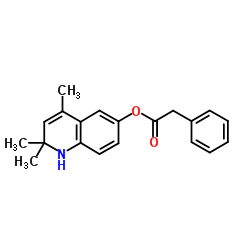 2,2,4-Trimethyl-1,2-dihydroquinolin-6-yl phenylacetate结构式