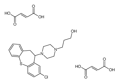 (E)-but-2-enedioic acid,3-[4-(3-chloro-5,6-dihydrobenzo[b][1]benzothiepin-5-yl)piperazin-1-yl]propan-1-ol Structure