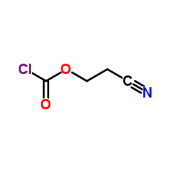 Carbonochloridic acid, 2-cyanoethyl ester Structure