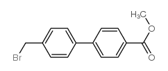 methyl 4-[4-(bromomethyl)phenyl]benzoate Structure