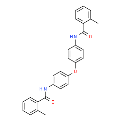 N,N'-[oxybis(4,1-phenylene)]bis(2-methylbenzamide) structure