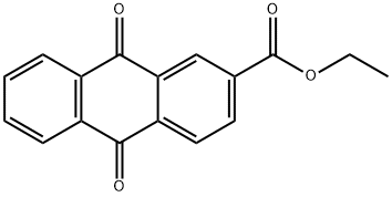 9,10-Dioxoanthracene-2-carboxylic acid ethyl ester结构式