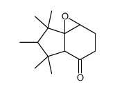 4(3aH)-Indanone, 7,7a-epoxytetrahydro-1,1,2,3,3-pentamethyl结构式