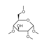 methyl 2,4,6-tri-O-methyl-α-D-glucopyranoside Structure