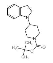 4-(2,3-二氢-1H-吲哚-1-基)哌啶-1-甲酸叔丁酯图片