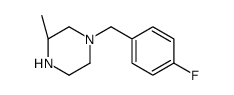 (R)-1-(4-fluorobenzyl)-3-methylpiperazine structure