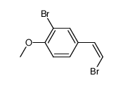 2-bromo-4-(2-bromo-vinyl)-anisole Structure