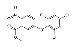 methyl 5-(2,4-dichloro-6-fluorophenoxy)-2-nitrobenzoate Structure