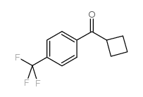 CYCLOBUTYL 4-TRIFLUOROMETHYLPHENYL KETONE Structure