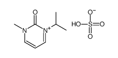 hydrogen sulfate,1-methyl-3-propan-2-ylpyrimidin-1-ium-2-one结构式