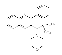 5,5-Dimethyl-6-(4-morpholinyl)-5,6-dihydrobenzo(c)acridine Structure