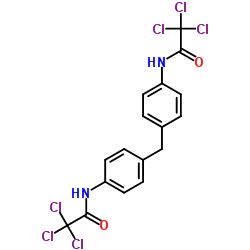 N,N'-(4,4'-Methylenebis(4,1-phenylene))bis(2,2,2-trichloroacetamide)结构式