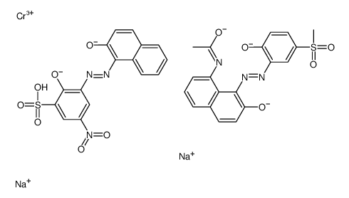 disodium [N-[7-hydroxy-8-[(2-hydroxy-5-mesylphenyl)azo]-1-naphthyl]acetamidato(2-)][2-hydroxy-3-[(2-hydroxy-1-naphthyl)azo]-5-nitrobenzenesulphonato(3-)]chromate(2-) picture