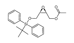 (2S,3R)-1-acetoxy-4-(tert-butyldiphenylsilyloxy)-cis-2,3-epoxybutane结构式