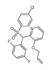 3-allyloxy-2-[[(4-chlorophenyl)sulfonyl]-(2,5-difluorophenyl)methyl]pyridine Structure