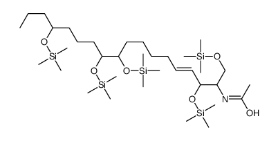 N-[2,9,10,14-Tetrakis[(trimethylsilyl)oxy]-1-[[(trimethylsilyl)oxy]methyl]-3-heptadecenyl]acetamide Structure