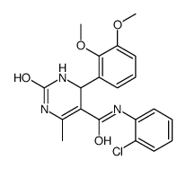 N-(2-chlorophenyl)-4-(2,3-dimethoxyphenyl)-6-methyl-2-oxo-3,4-dihydro-1H-pyrimidine-5-carboxamide结构式