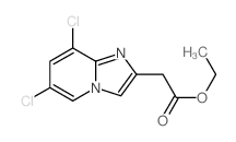 ethyl 2-(3,5-dichloro-1,7-diazabicyclo[4.3.0]nona-2,4,6,8-tetraen-8-yl)acetate Structure