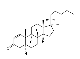 5α-cholestan-1-en-3-one结构式