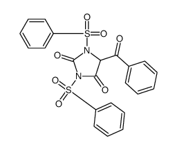 1,3-bis(benzenesulfonyl)-5-benzoylimidazolidine-2,4-dione Structure