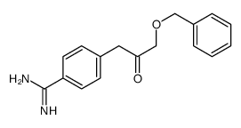 4-(2-oxo-3-phenylmethoxypropyl)benzenecarboximidamide结构式